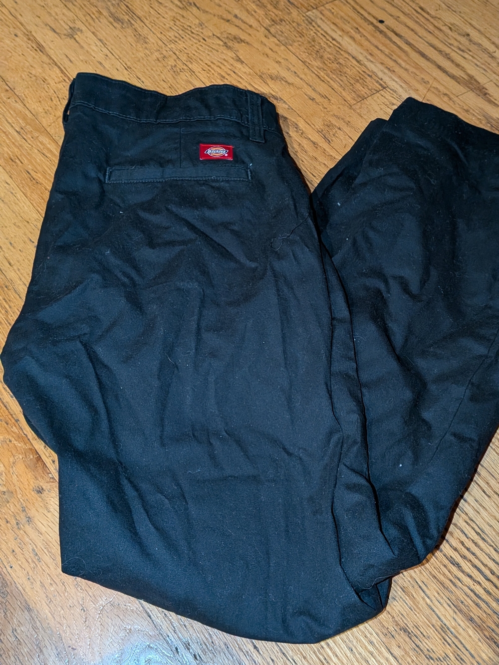 Dickies Straight Leg Pants in Black Women's 8 8S Relaxed